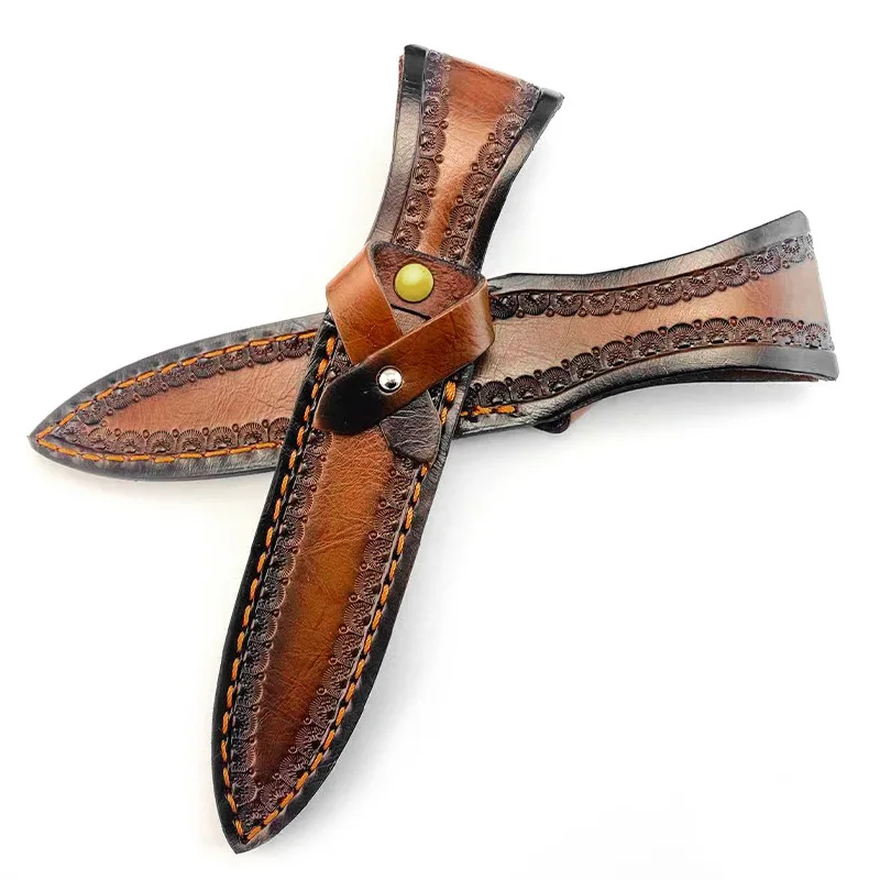 Funda para cuchillo de cuero genuino para hoja fija grande - imagen 5
