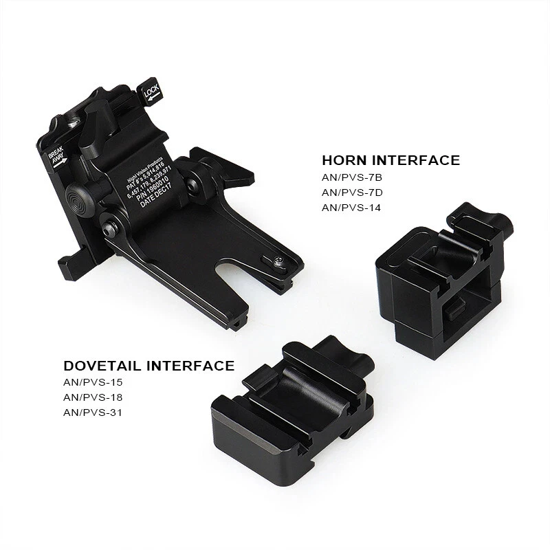 Soporte metálico NVG PVS para gafas nocturnas en casco Rhino - imagen 5