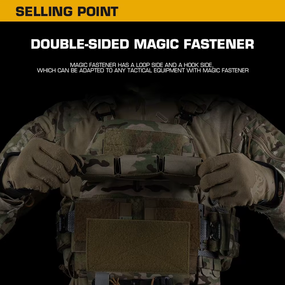 Adaptador portador placa táctica chaleco caza Airsoft Molle frontal - imagen 4