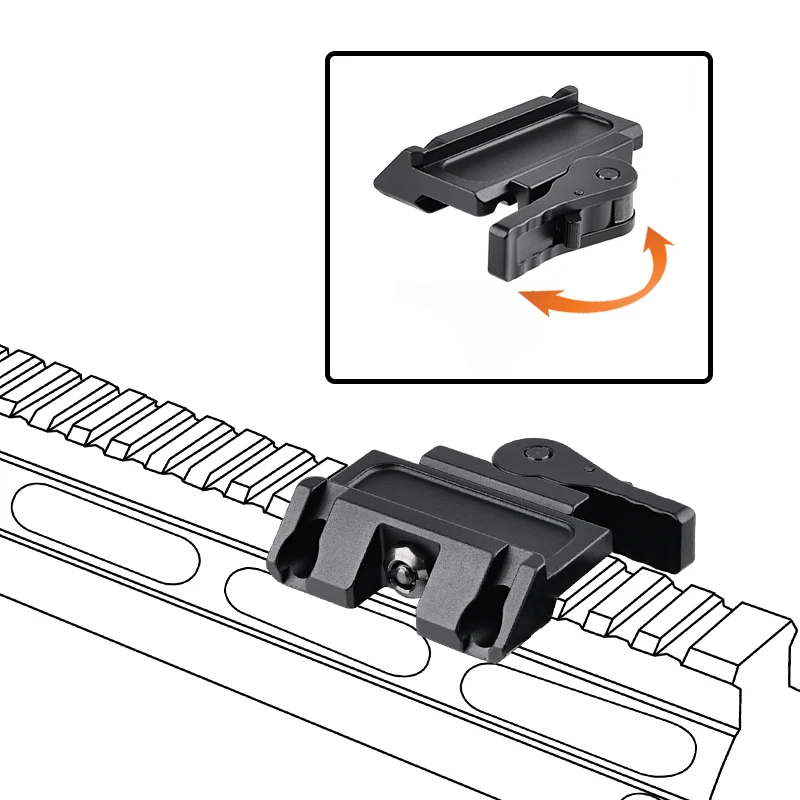 WADSN RAXIS Base montaje QD en aluminio para MAWL C1 - Airsoft táctico - imagen 2