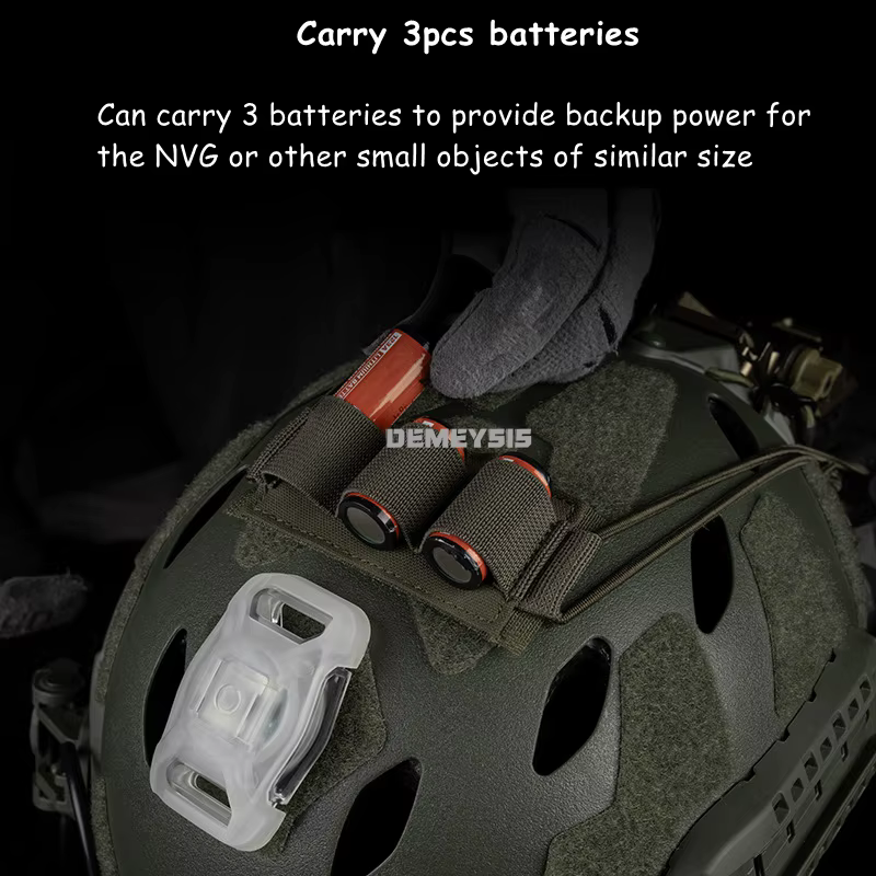 Soporte retención NVG elástico con gancho y velcro para casco - imagen 5