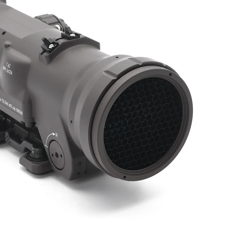 Vista lateral del dispositivo antireflexo