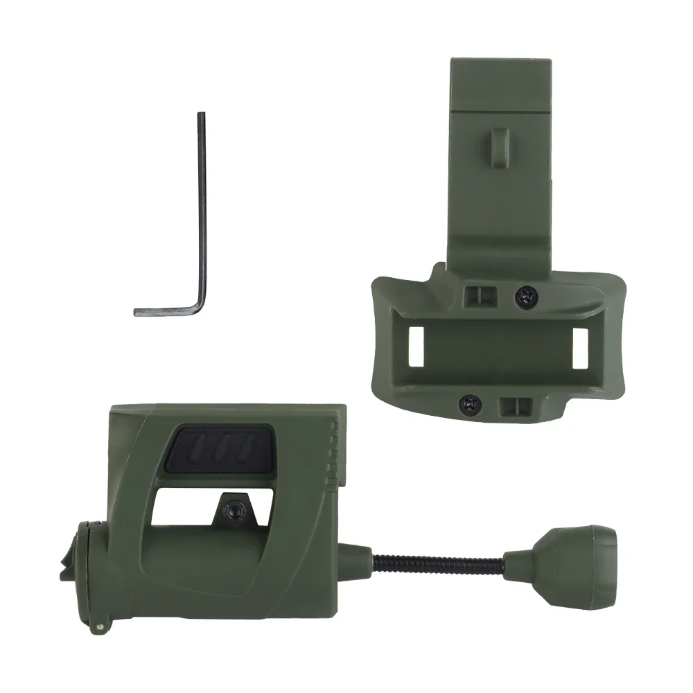 Comparativa de modos de luz táctica para cascos militares