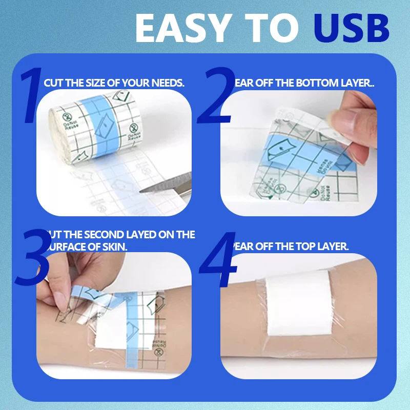 Venda adhesiva impermeable PU – Protección y curación heridas - imagen 4