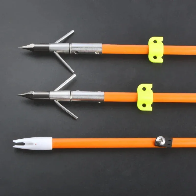 Arco de pesca conjunto completo naranja con soporte de aluminio - imagen 2