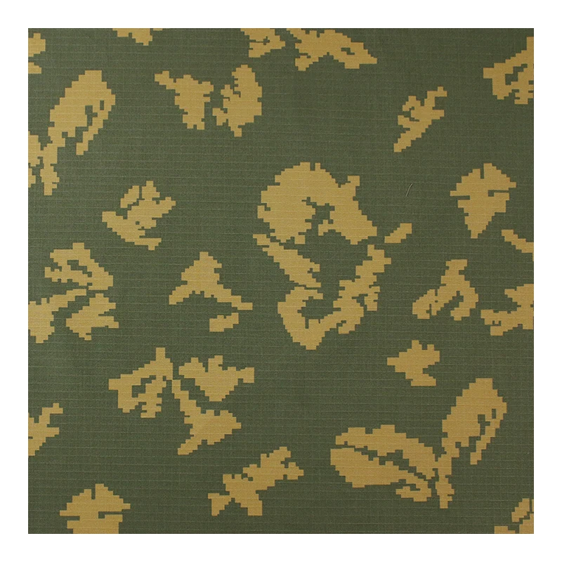 Tela NYCO ripstop camuflaje floral amarillo para uniformes tácticos - imagen 3