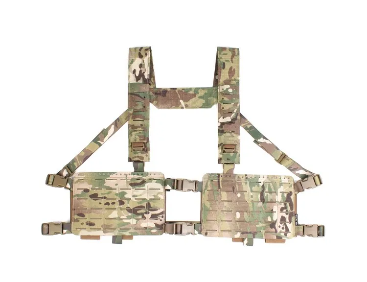 Pew Tactical SS Style 34 Alpha Chest Rig Airsoft MOLLE caza - vista frontal