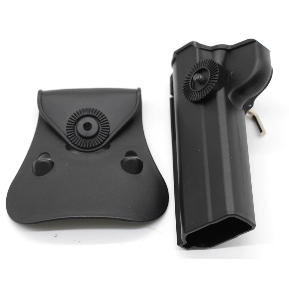 Funda táctica pistola derecha rotación 360° doble cargador G17/M9/1911 - imagen 3