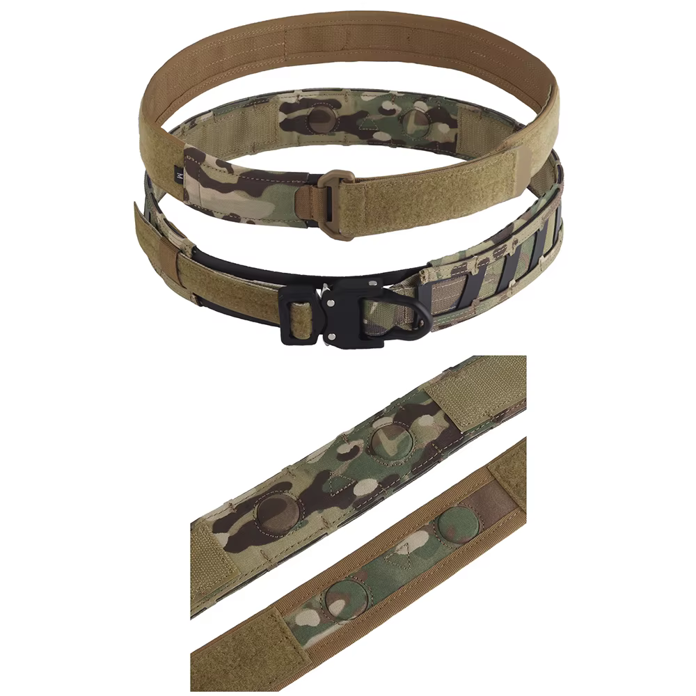 Cinturón táctico MOLLE magnético verde Ranger Green para airsoft