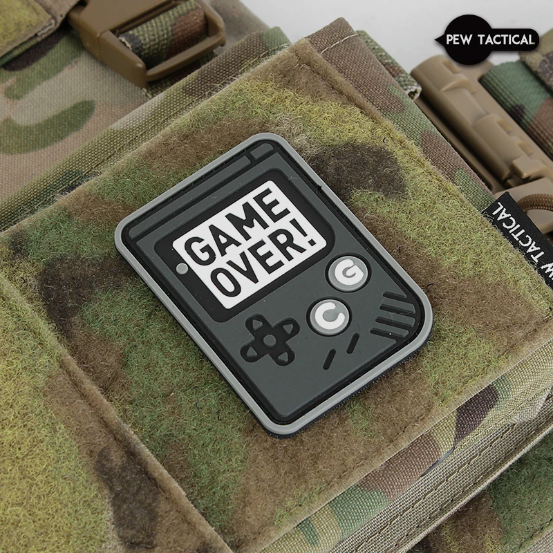 Parche táctico 3D de PVC Game Over No Luck para mochila - imagen 4