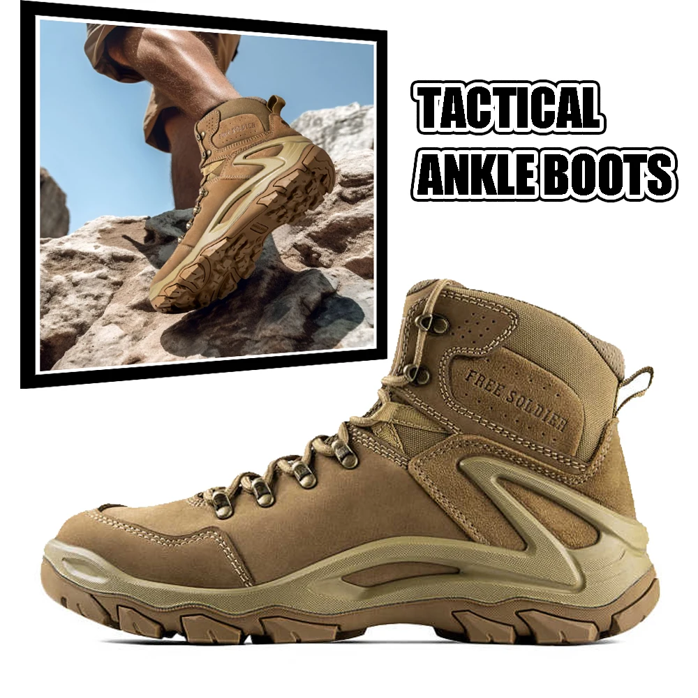 Botas tácticas impermeables transpirables para senderismo hombre - imagen 2