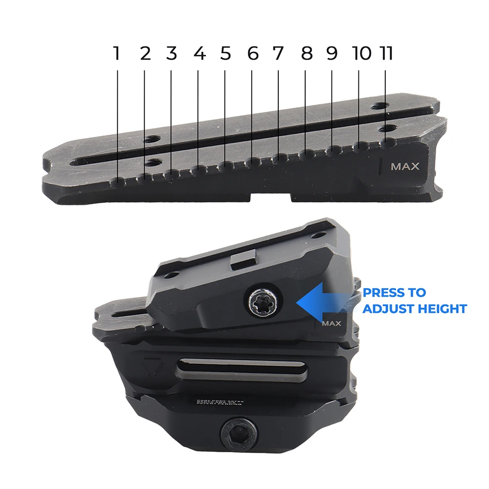 Soporte óptico variable para mira de punto rojo para uso táctico - imagen 5
