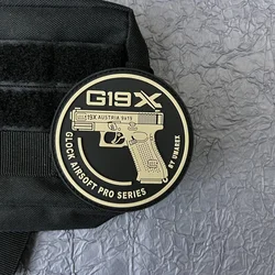 Glock G19X – Parche táctico PVC con velcro adhesivo