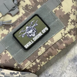 Parche táctico militar calavera con velcro para chalecos