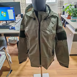 Chaqueta Softshell PCU L5 Gris con Capucha Cortavientos 160D