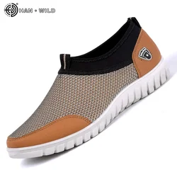 Zapatillas transpirables malla hombre sin cordones para verano