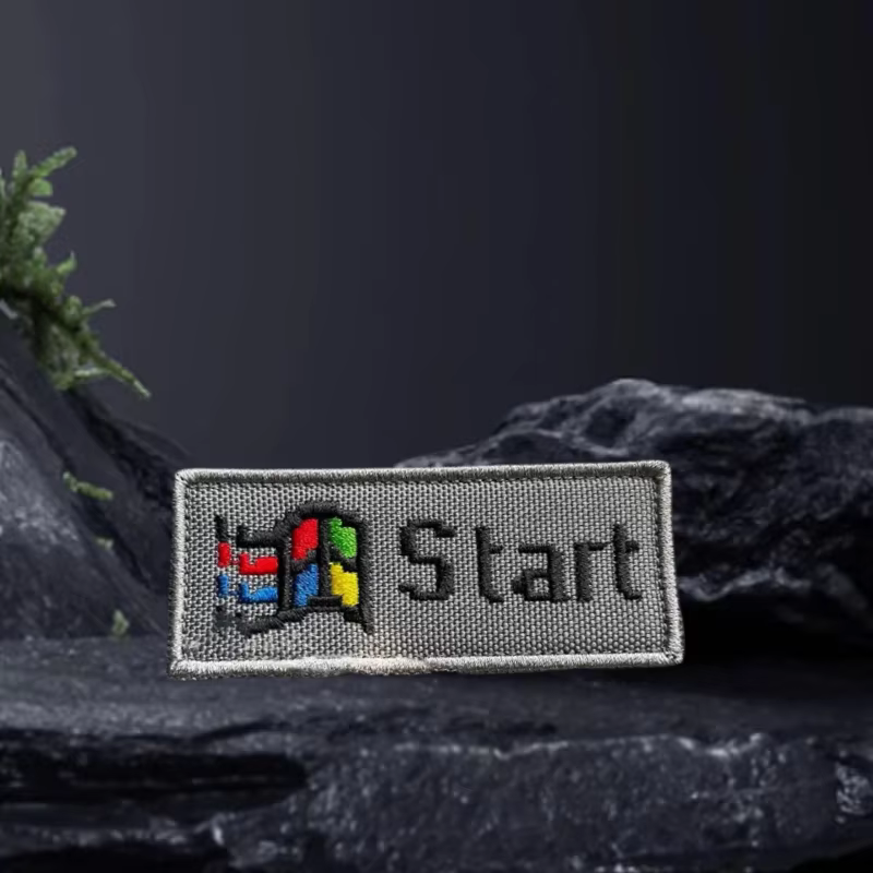Parche táctico bordado nostálgico PC – Insignia morale con velcro - imagen 4