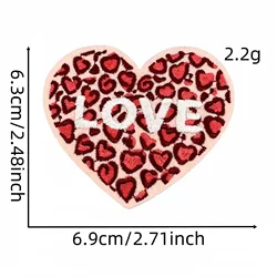 Parche bordado emblema amor maternal rosa para coser o planchar