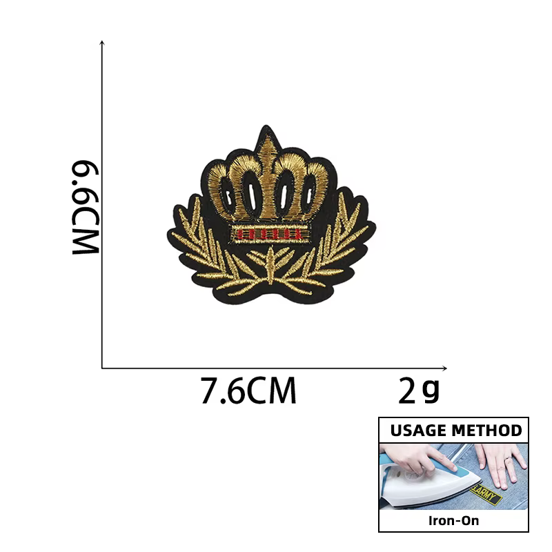Ejército de la Corona Parche bordado militar insignia plancha - imagen 4