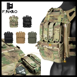 Accesorio chaleco táctico Airsoft con bolsas de cargadores y cremallera