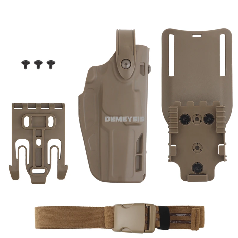 Funda táctica SIG P320 M17 con doble bloqueo y plataforma pierna caída - imagen 3