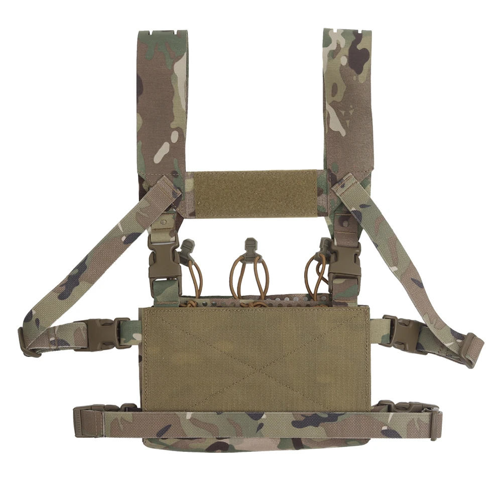 LV-X Chaleco táctico MOLLE portador de placa con bolsa triple 5.56 - imagen 2