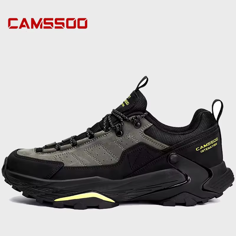 CAMSSOO Botas Tácticas Impermeables Cuero Vaca Senderismo Caza Hombre