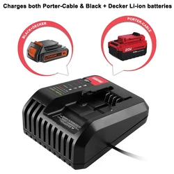 Cargador de batería litio con enchufe europeo para Black&Decker