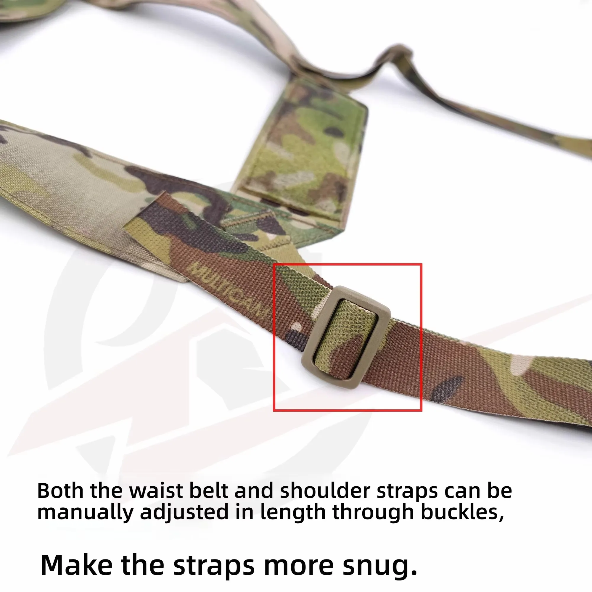 Spiritus Systems H-strap arnés táctico MOLLE corte láser nylon