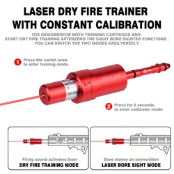 Entrenador láser 2 en 1 para tiro en seco con control por voz