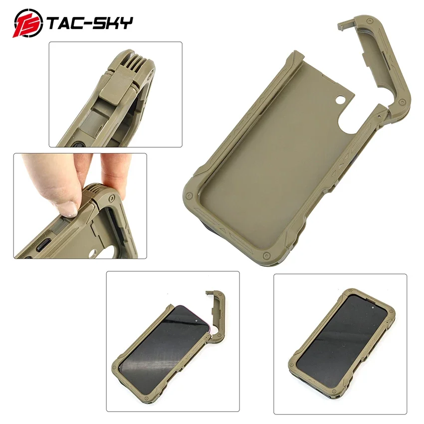 Bolsa táctica MOLLE para móvil con soporte en chaleco, airsoft - imagen 3