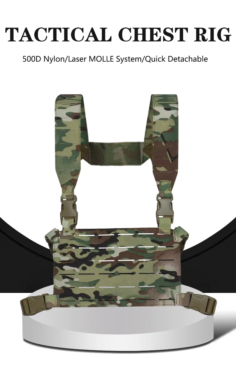 Vista del Tactical Chest Rig MK5 con sistema MOLLE