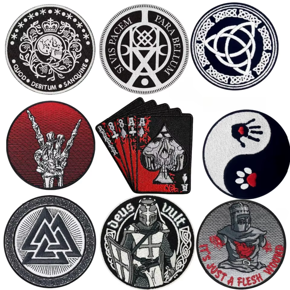 Parche bordado Viking velcro – Insignia táctica para mochila - imagen 3