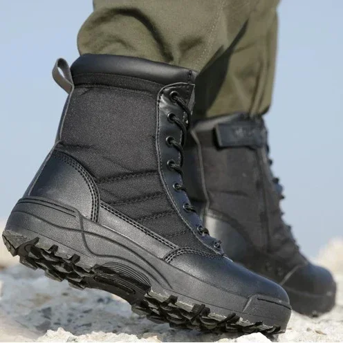 Botas combate SWAT cuero malla transpirable – Tobillo hombre - imagen 3