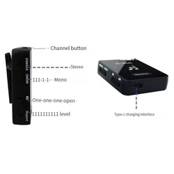 Auriculares inalámbricos WP-10 estéreo con monitoreo MS-1 audio