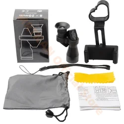 Telescopio monocular HD de bolsillo para pesca, caza y camping