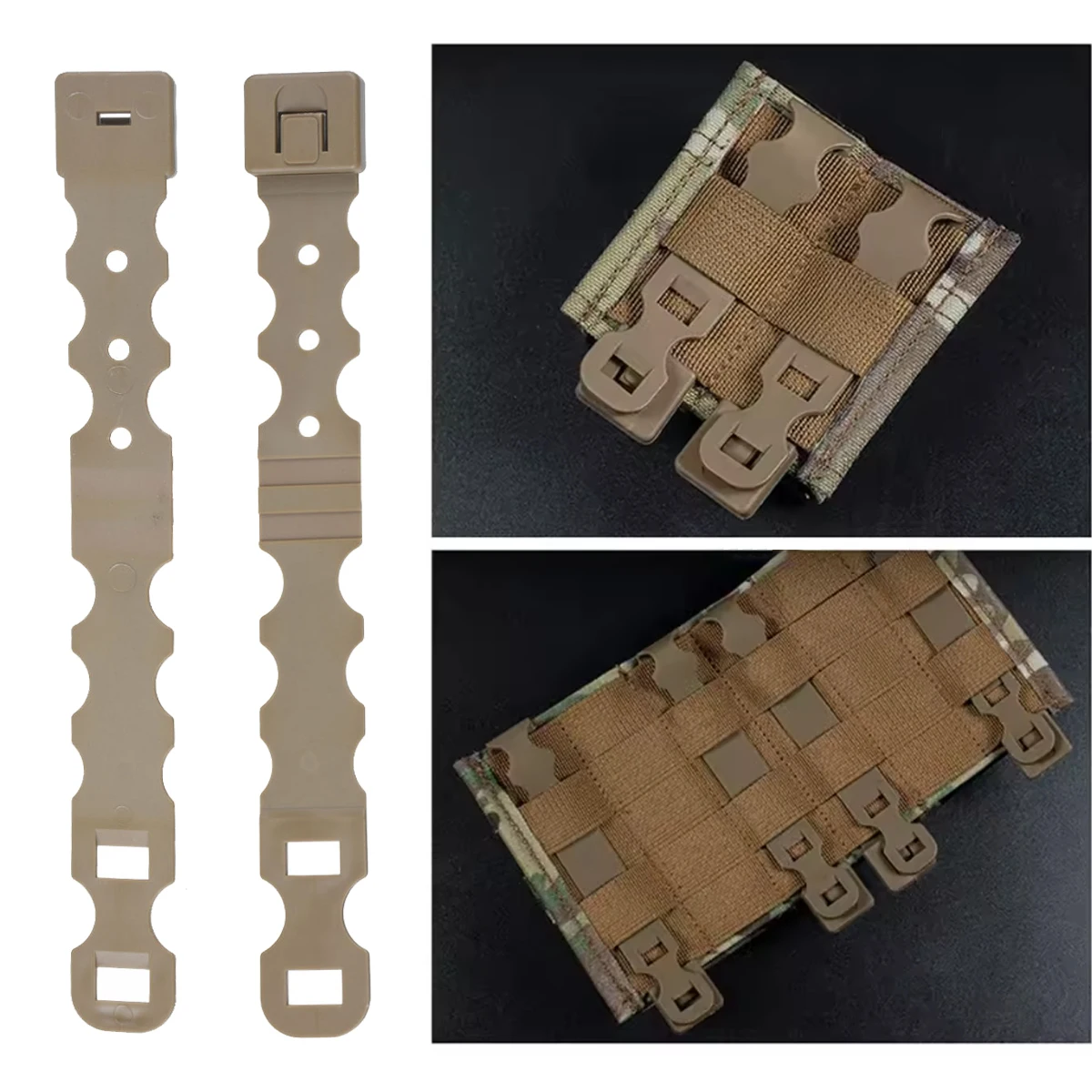 Tira de liberación rápida MOLLE de nailon para porta revistas