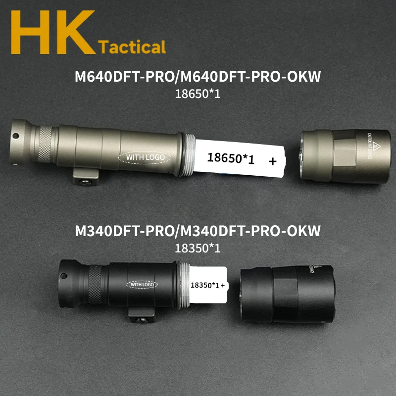 Linterna táctica M640DFT M340DFT con interruptor de presión Picatinny - imagen 2