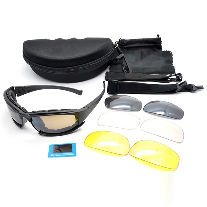 Daisy X7 gafas militares polarizadas UV400 Airsoft ciclismo caza - imagen 3