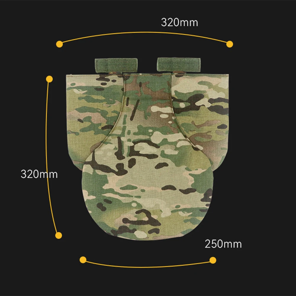 Placa Táctica Entrepierna y Abdominal MOLLE – Protección Chaleco Combat - imagen 4