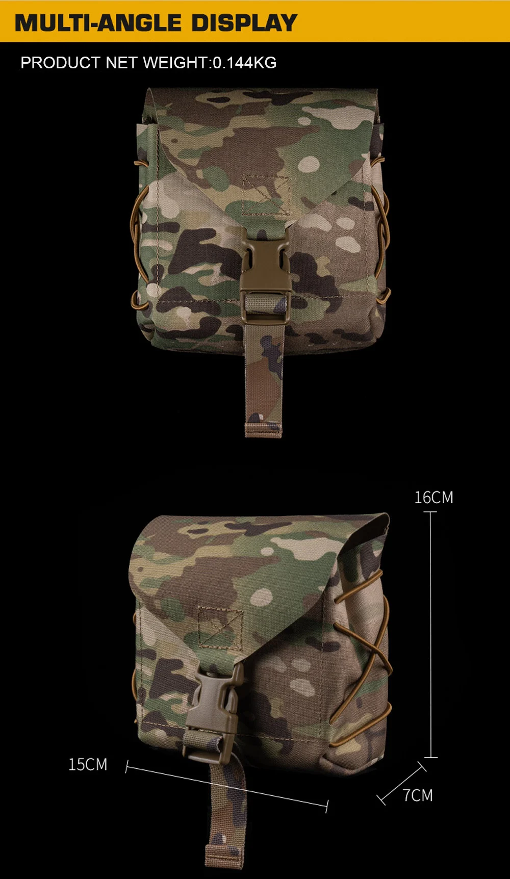 Detalle de costuras y materiales Cordura