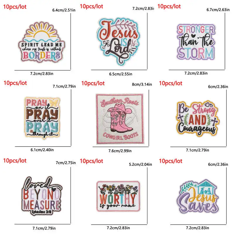 Parches bordados letras dibujos animados para ropa y mochila planchar - imagen 4