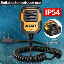 ABBREE AR-790 micrófono altavoz resistente al agua IP54 para radio