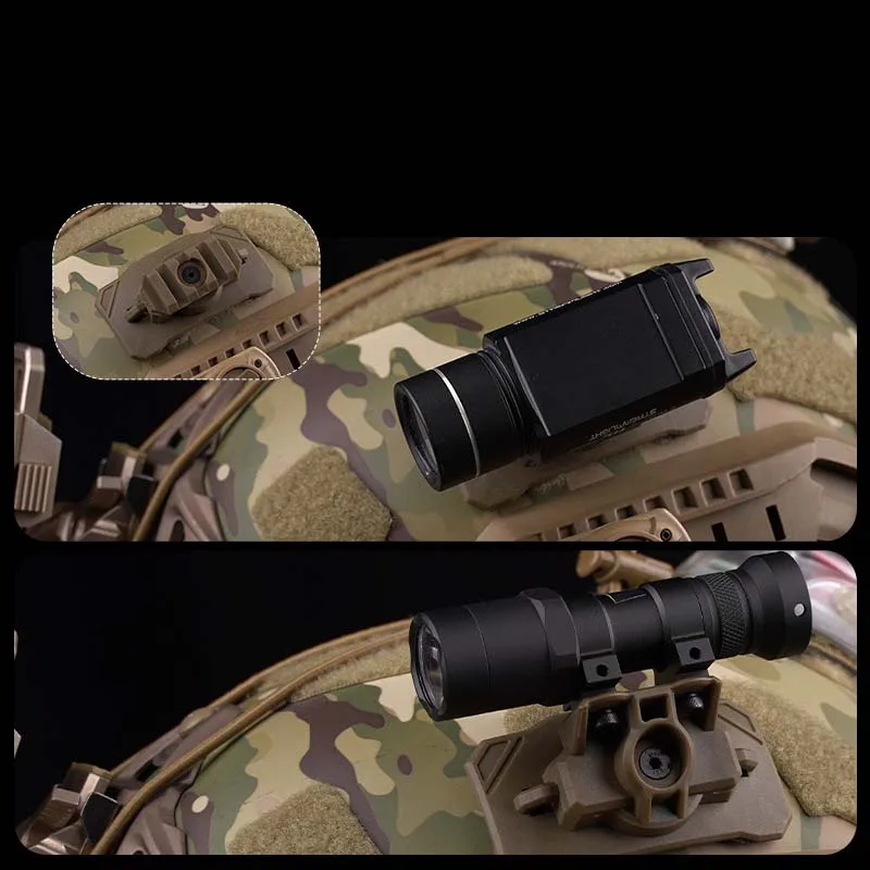 Luz táctica para casco con adaptador giratorio y visión nocturna - imagen 4