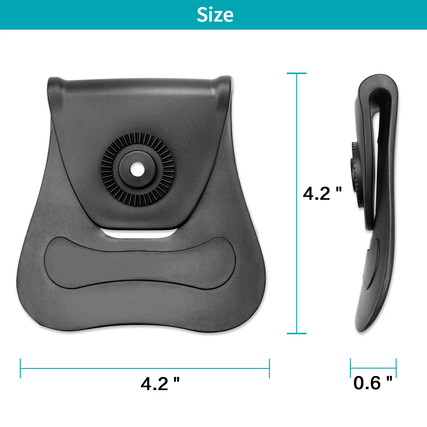 Funda Gunflower montada en cinturón de 1.5 a 2.25 pulgadas