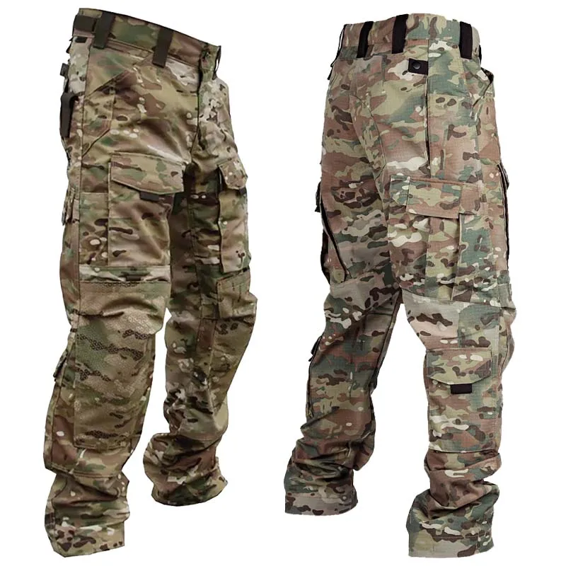 Pantalones tácticos Multicam multibolsillos resistentes al desgaste