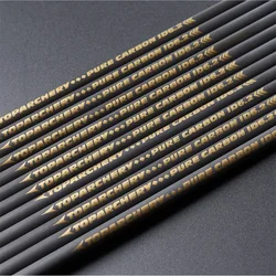 Flecha carbono 6,2mm spine 300-600 arco compuesto recurvo caza