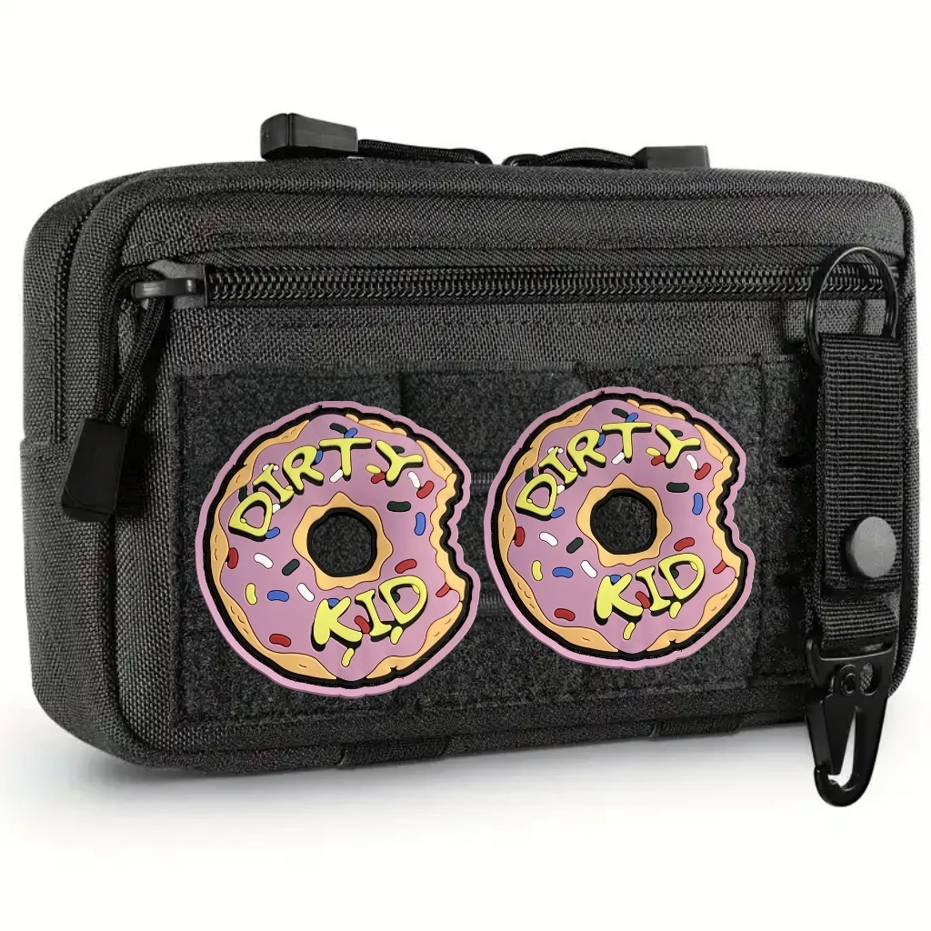 Parche táctico de PVC con diseño de donut para chaleco y mochila - imagen 3
