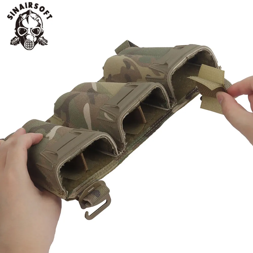 Portacargadores Tipo K con gancho G y velcro para chaleco táctica caza - imagen 2