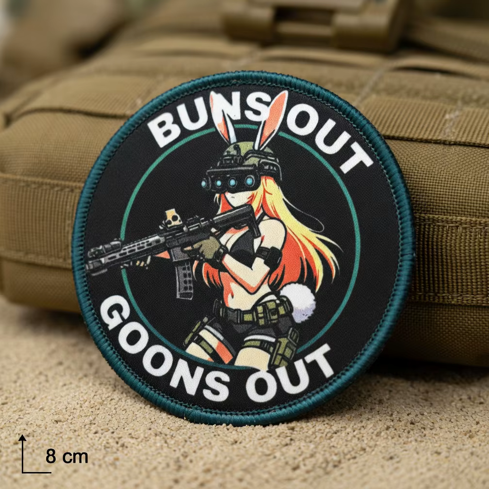 Patch Tactical Bunny anime táctico con velcro